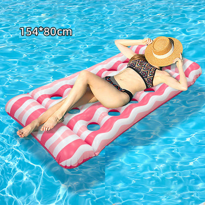 🏊 50% RABATT! 🛟 Tjockt PVC Uppblåsbar Flytmatta – Extra Slitstark, Halkfri Yta & Perfekt För Avkoppling På Vattnet I Poolen Eller Sjön 🌊