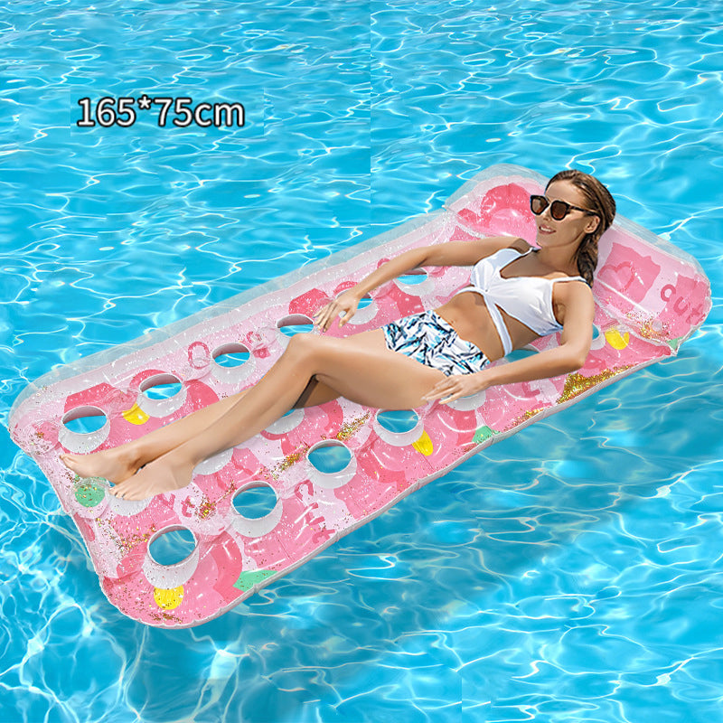 🏊 50% RABATT! 🛟 Tjockt PVC Uppblåsbar Flytmatta – Extra Slitstark, Halkfri Yta & Perfekt För Avkoppling På Vattnet I Poolen Eller Sjön 🌊