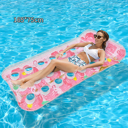 🏊 50% RABATT! 🛟 Tjockt PVC Uppblåsbar Flytmatta – Extra Slitstark, Halkfri Yta & Perfekt För Avkoppling På Vattnet I Poolen Eller Sjön 🌊