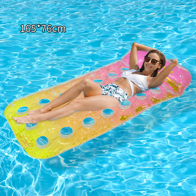 🏊 50% RABATT! 🛟 Tjockt PVC Uppblåsbar Flytmatta – Extra Slitstark, Halkfri Yta & Perfekt För Avkoppling På Vattnet I Poolen Eller Sjön 🌊