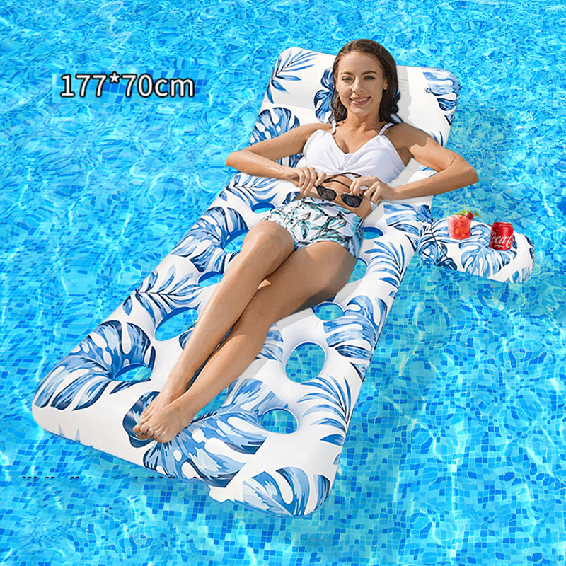 🏊 50% RABATT! 🛟 Tjockt PVC Uppblåsbar Flytmatta – Extra Slitstark, Halkfri Yta & Perfekt För Avkoppling På Vattnet I Poolen Eller Sjön 🌊