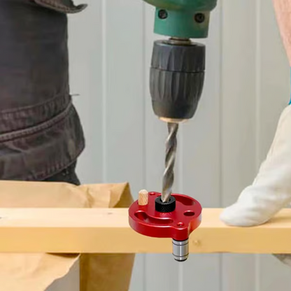 🔥50 % rabatt！🔥Självcentrerande dymlingsjigg – precisionsborrning, justerbar & hållbar i aluminium 🪚🔧