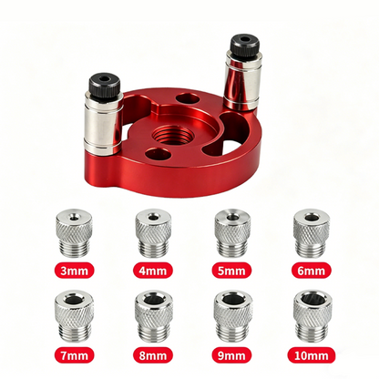 🔥50 % rabatt！🔥Självcentrerande dymlingsjigg – precisionsborrning, justerbar & hållbar i aluminium 🪚🔧