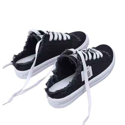 👟 50% RABATT! 👖 Damernas Denim Mule Sneakers – Slip-on Design, Bekväm Sula & Perfekt För En Avslappnad, Trendig Sommarlook ☀️