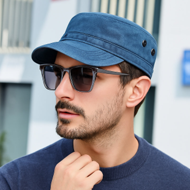 🔥50% RABATT! 🔥Baseballkeps i vintage-stil med platt topp