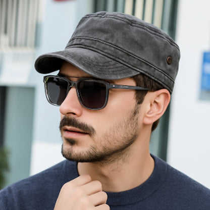🔥50% RABATT! 🔥Baseballkeps i vintage-stil med platt topp