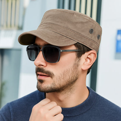 🔥50% RABATT! 🔥Baseballkeps i vintage-stil med platt topp