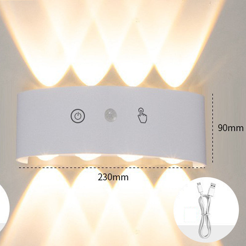 Laddningsbar LED-rörelsesensor-nattlampa