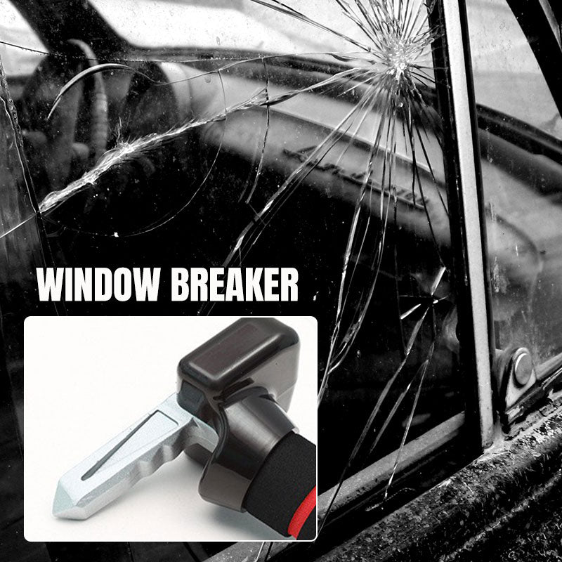 🚗 50% RABATT NU! 🛡️ Multifunktionellt 3-i-1 Bildörr Säkerhetshandtag – Nödhammer, Bälteskniv & LED-lampa 🚨