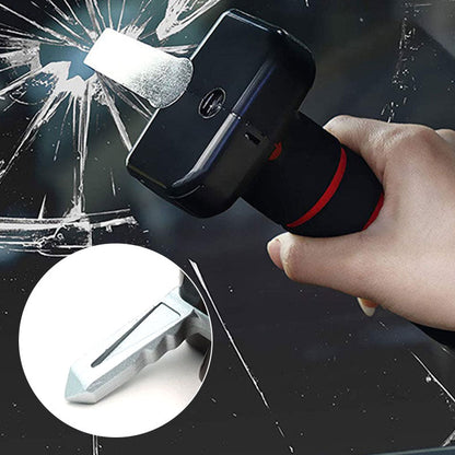 🚗 50% RABATT NU! 🛡️ Multifunktionellt 3-i-1 Bildörr Säkerhetshandtag – Nödhammer, Bälteskniv & LED-lampa 🚨