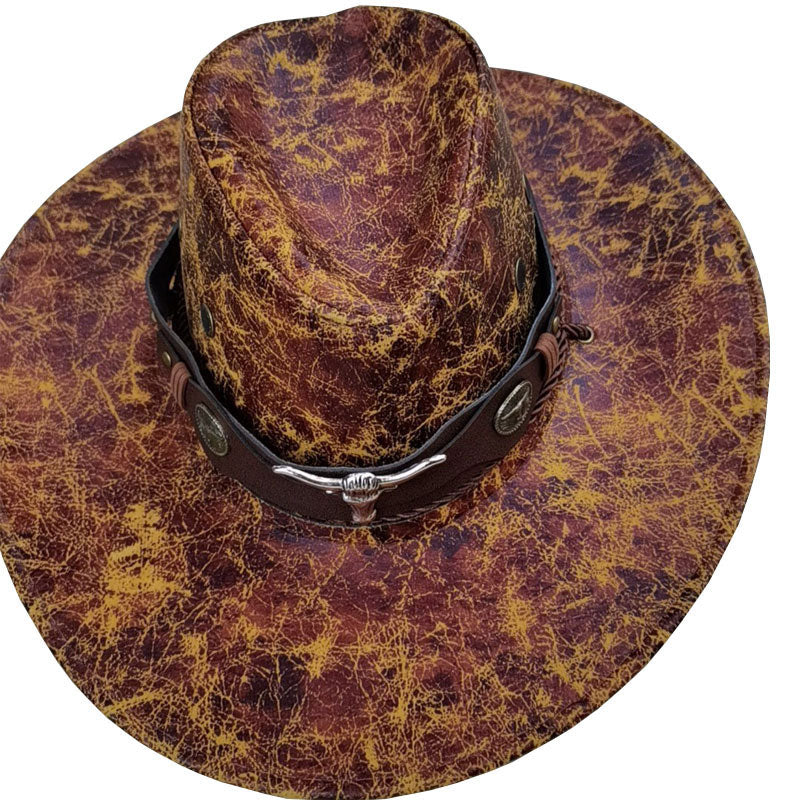 🤠 60% RABATT NU! 🌵 Vintage Cowboyhatt med Bred Brätte & Justerbar Rem – Klassisk Westernstil för Äventyr & Sol ✨