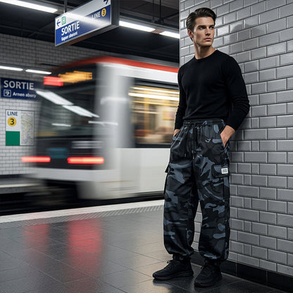 Herr Casual Kamouflagebyx med Dragsko