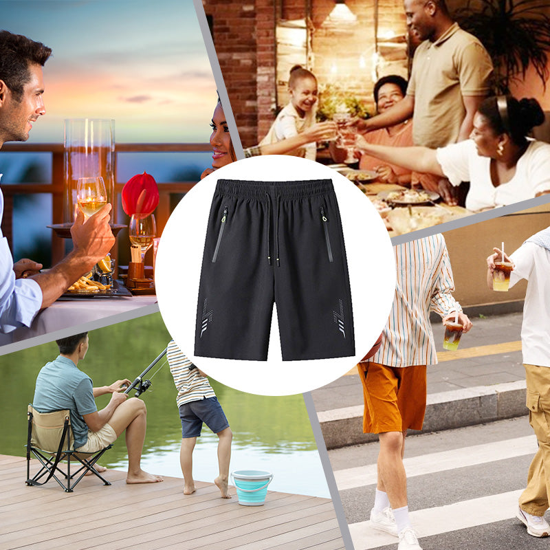 ✨ Köp 1 få 1 GRATIS🎁Svalkande, Luftiga och Snabbtorkande Träningsshorts