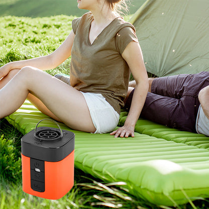 🔋 50% RABATT! ⚡ Mini Elektrisk Luftpump för Utomhusbruk med Lampa – Kompakt, Stark Luftflöde & Perfekt För Camping, Luftmadrasser & Poolleksaker 🏕️