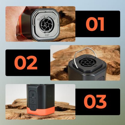 🔋 50% RABATT! ⚡ Mini Elektrisk Luftpump för Utomhusbruk med Lampa – Kompakt, Stark Luftflöde & Perfekt För Camping, Luftmadrasser & Poolleksaker 🏕️