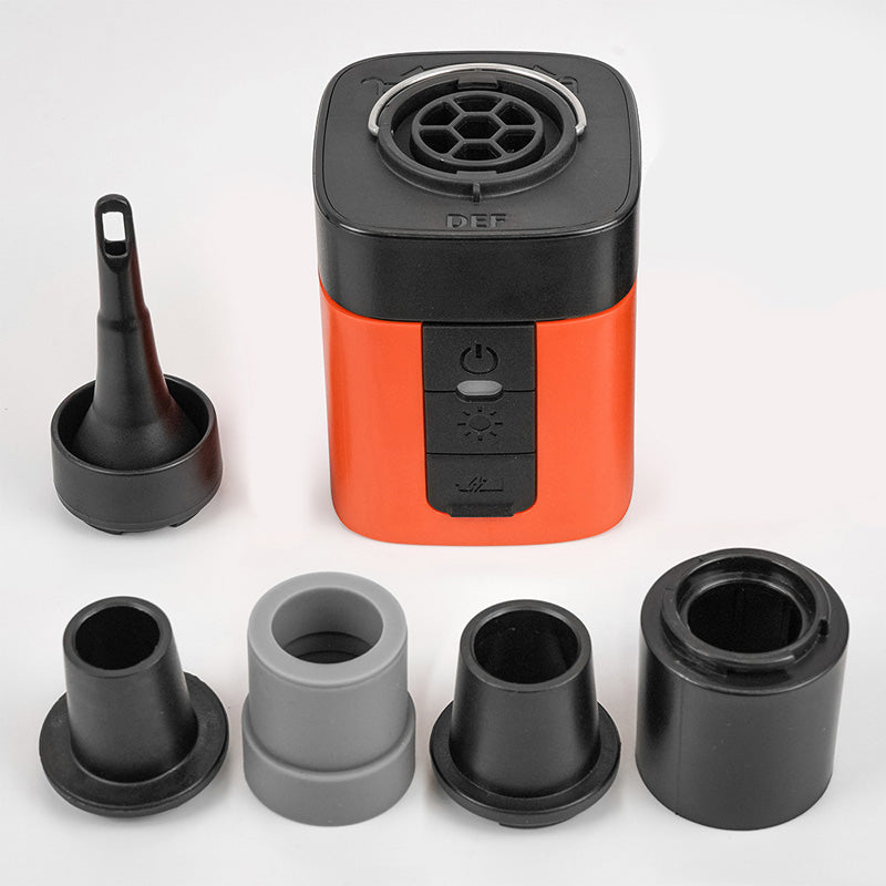 🔋 50% RABATT! ⚡ Mini Elektrisk Luftpump för Utomhusbruk med Lampa – Kompakt, Stark Luftflöde & Perfekt För Camping, Luftmadrasser & Poolleksaker 🏕️