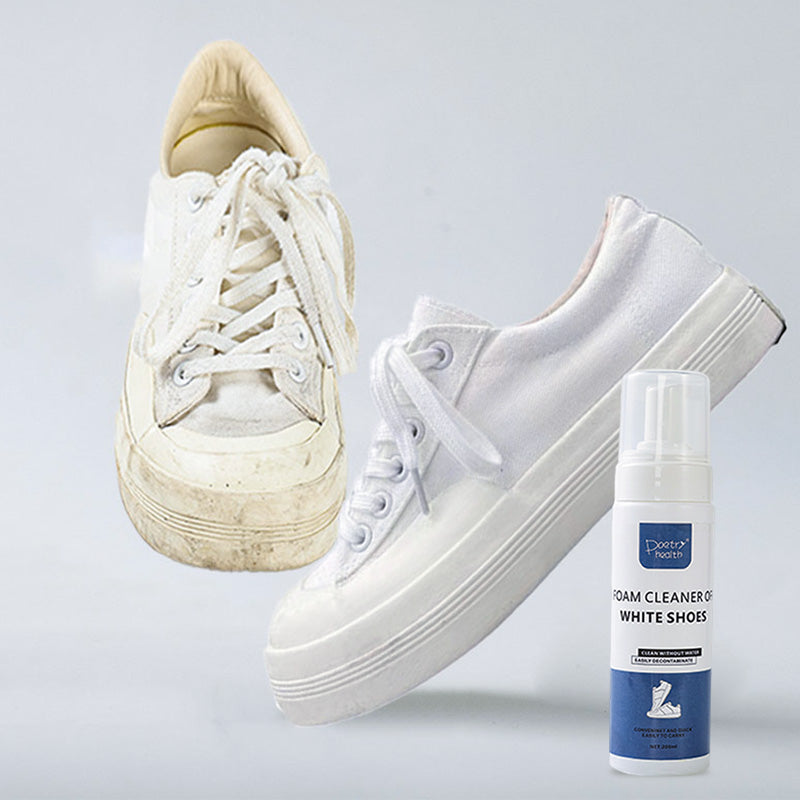 3-delat rengöringsset med skum för skor – perfekt för vita sneakers – med borste, duk och torrrengöringsmedel – i färgglad förpackning👟🧽