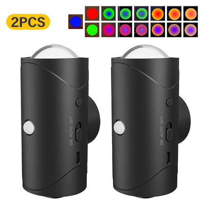 💡 Köp 3，få 1 gratis！🌈 Nattlampa med Färgskiftning & Automatisk Rörelsedetektion – 5m Räckvidd, 1500mAh, Magnetisk & Perfekt För Mörka Hörn Och Nattliga Besök 🌙