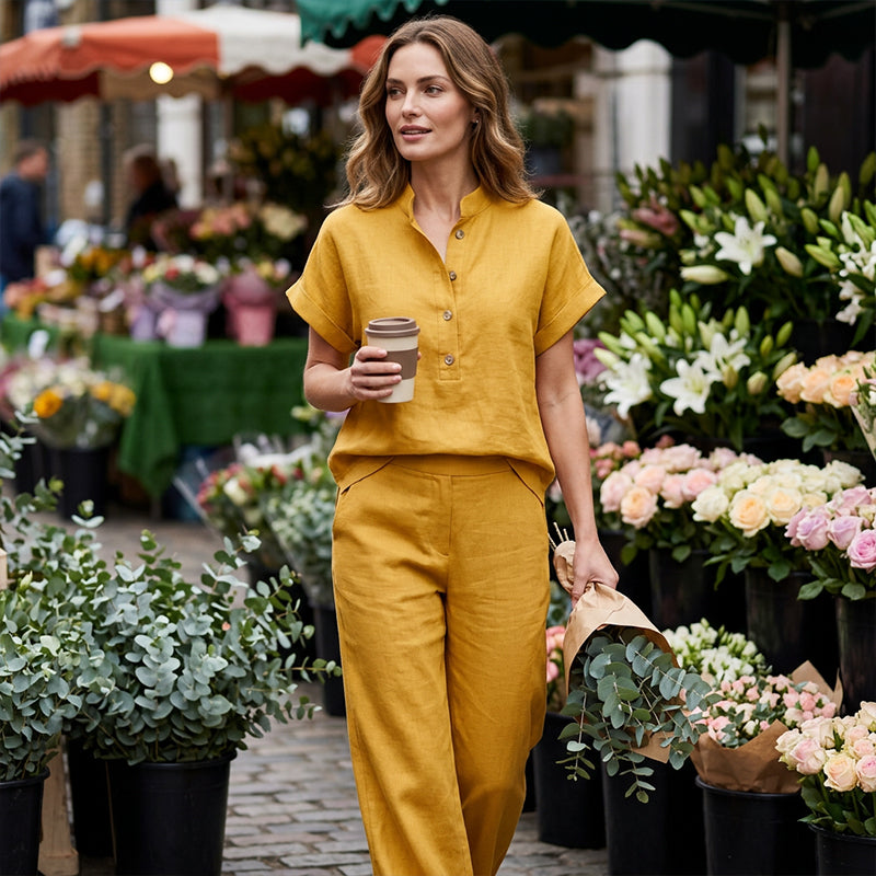 Dam Casual Enfärgad Tvådelad Set