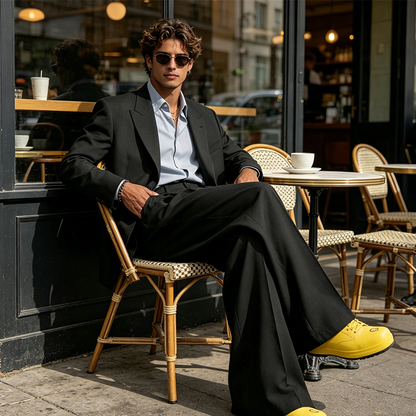 👖 50% RABATT NU! 🎩 Herr Minimalistiska Vida Byxor – Strukturerade Sömmar & Premium Tyg – Djärv Silhuett & Mångsidig Stil 🚶‍♂️