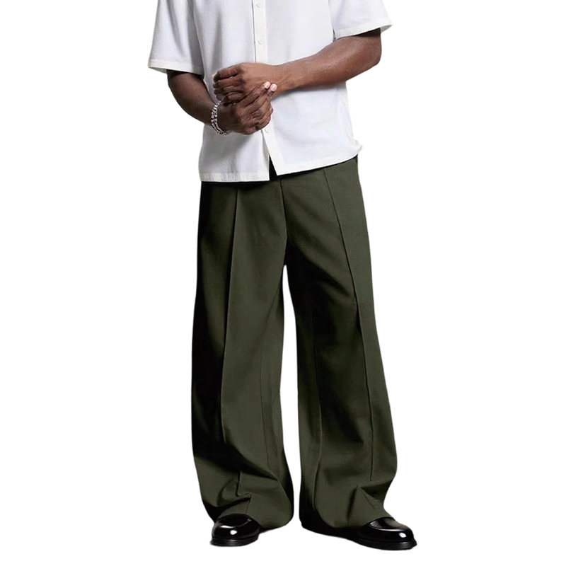 👖 50% RABATT NU! 🎩 Herr Minimalistiska Vida Byxor – Strukturerade Sömmar & Premium Tyg – Djärv Silhuett & Mångsidig Stil 🚶‍♂️