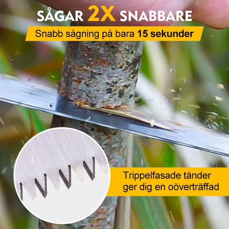 ✂️ 50 % RABATT NU! 🌿 Effektiv handsåg – 3-sidiga rakhyvlar, böjt blad & ergonomisk design – perfekt för utomhuspromenader och trädgårdsarbete 🏕️