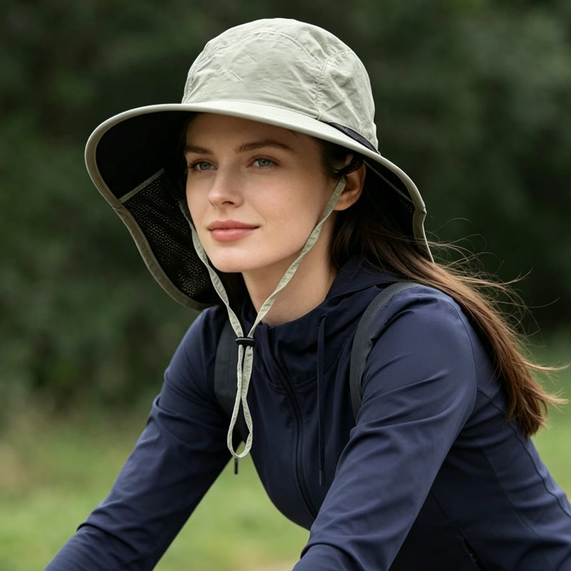 Unisex vikbar hink hatt för solskydd