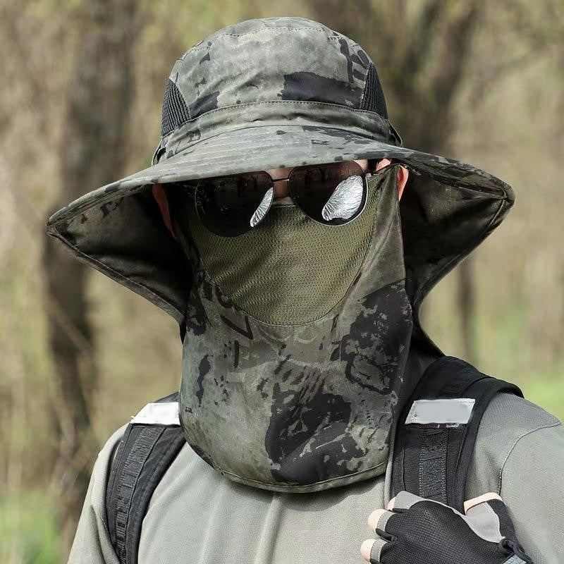 Unisex vikbar hink hatt för solskydd
