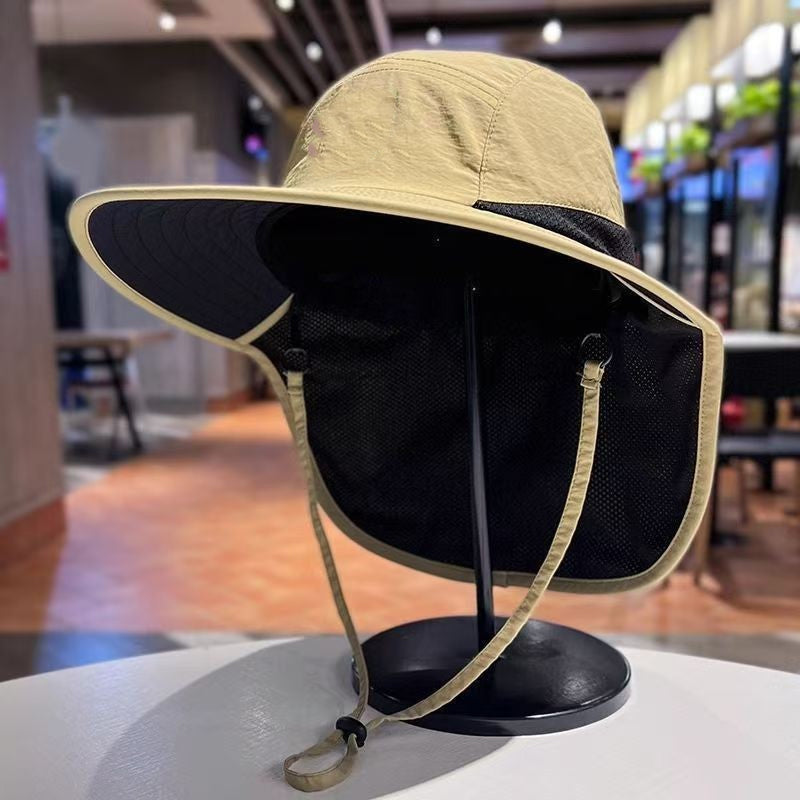 Unisex vikbar hink hatt för solskydd