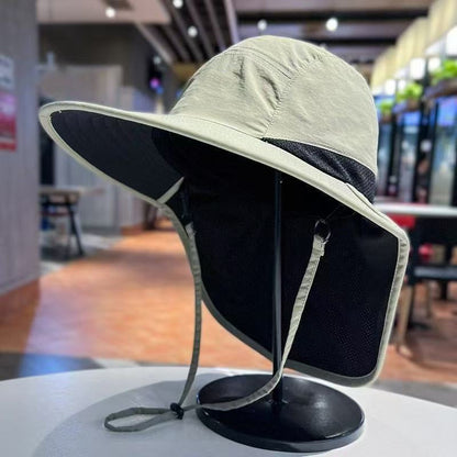 Unisex vikbar hink hatt för solskydd