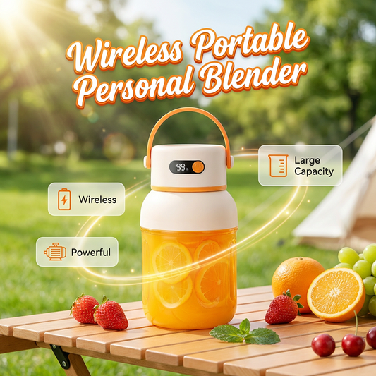 🔥 50 % RABATT! 🔥🍓 Bärbar blender för milkshakes & smoothies | USB-laddningsbar minijuicekopp – mixa var du vill ⚡