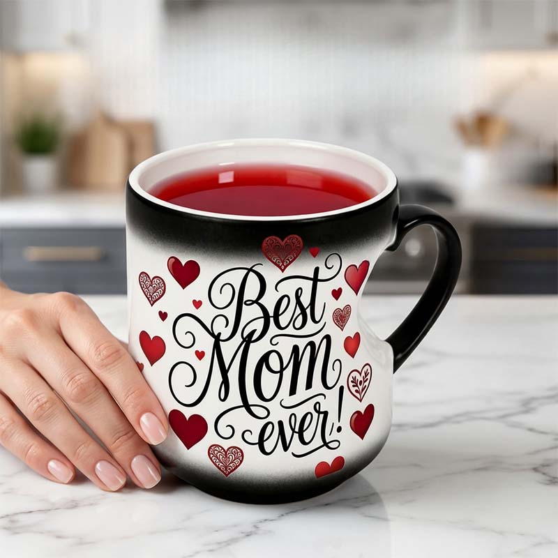 ☕️ Värmekänslig färgskiftande "Bästa mamma"-mugg 💖 Fantastisk mugg, perfekt mors dag-present