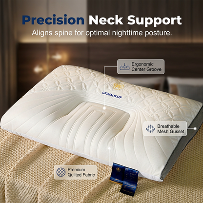 🛏️ 50% RABATT! 🧘 Ergonomisk Latexkudde för Nackstöd – Konturerad Design, Andningsbar & Perfekt För Att Lindra Nackspänning Och Förbättra Sömnen 😴