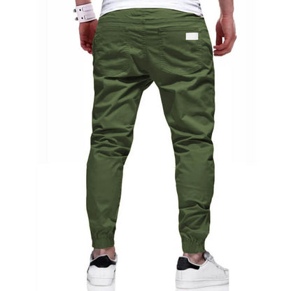 👖 50% RABATT NU! 🏃 Herr Casual Joggers – Dragsko Elastisk Midja, Slim Fit & Hög Stretch – Perfekt För Alla Årstider 🌧️