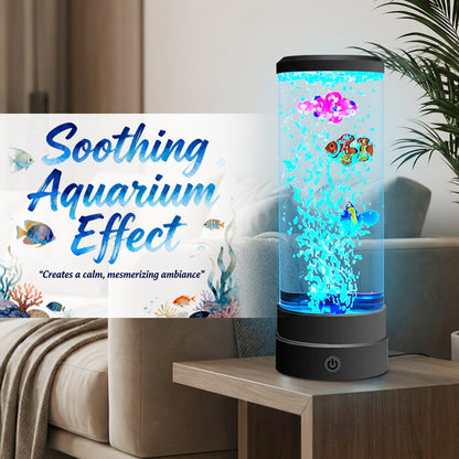 🐟 50% RABATT NU! 💧 LED Fisk Akvarium Bubbelampa – 7-Färgad LED & Fjärrkontroll – USB/Batteri Drift & Zen Stämning 🏠
