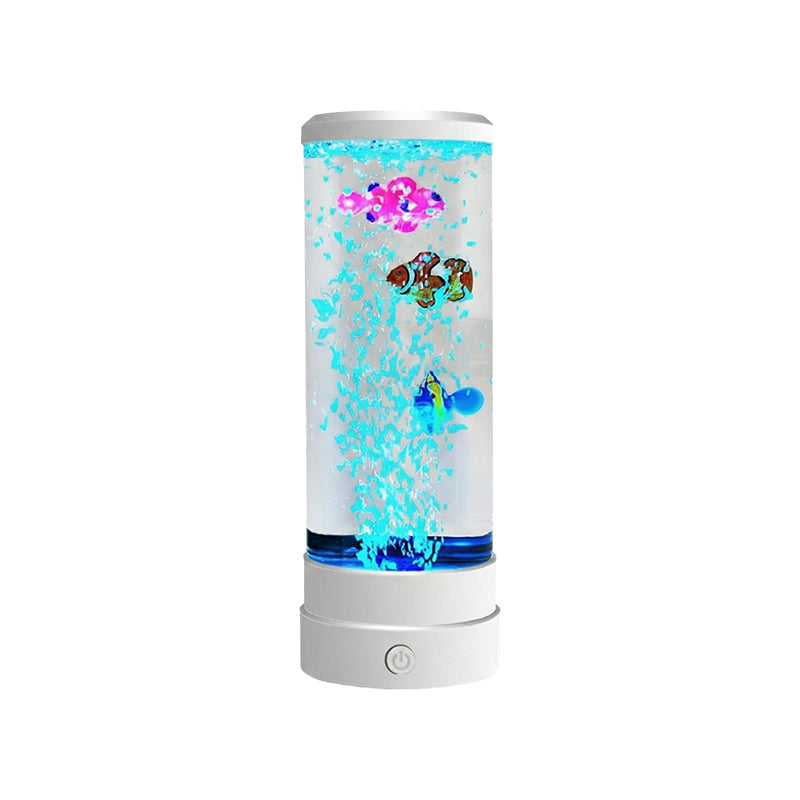 🐟 50% RABATT NU! 💧 LED Fisk Akvarium Bubbelampa – 7-Färgad LED & Fjärrkontroll – USB/Batteri Drift & Zen Stämning 🏠