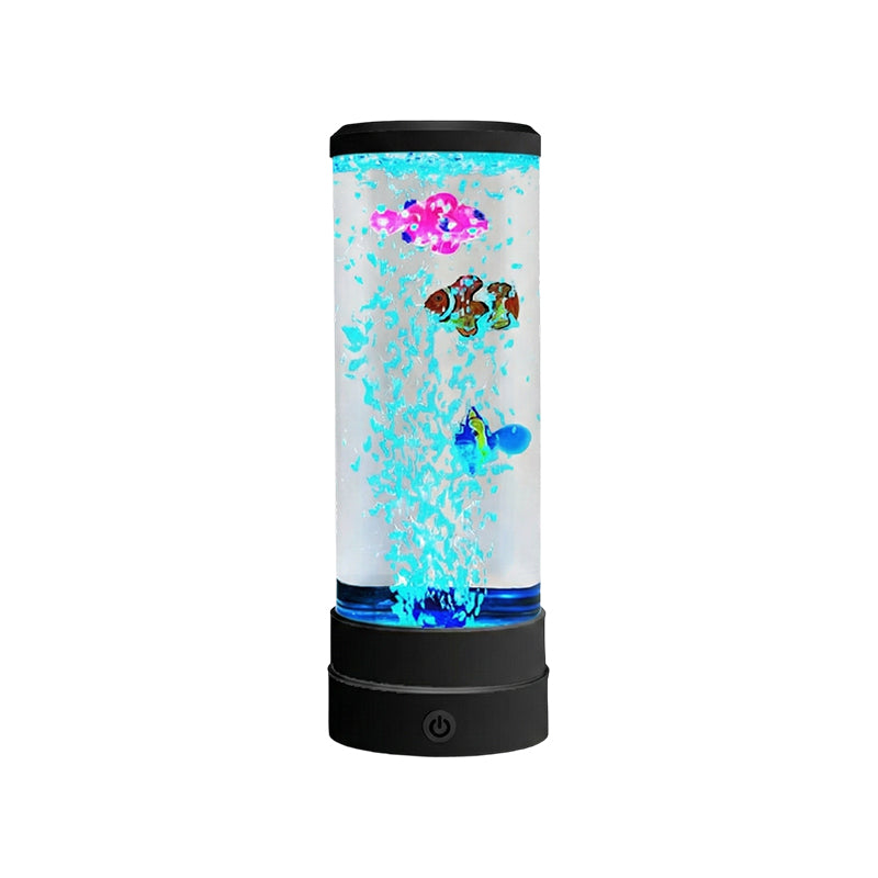 🐟 50% RABATT NU! 💧 LED Fisk Akvarium Bubbelampa – 7-Färgad LED & Fjärrkontroll – USB/Batteri Drift & Zen Stämning 🏠