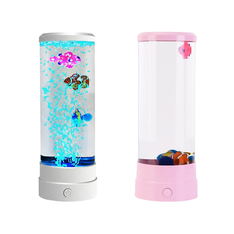 🐟 50% RABATT NU! 💧 LED Fisk Akvarium Bubbelampa – 7-Färgad LED & Fjärrkontroll – USB/Batteri Drift & Zen Stämning 🏠