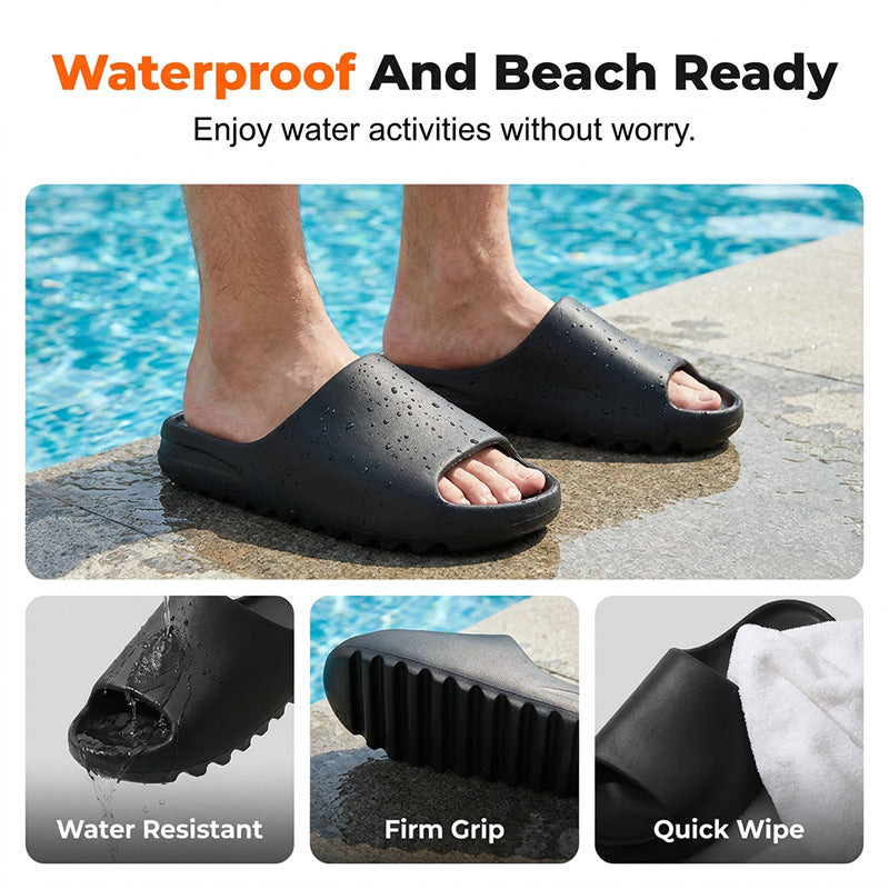 Bekväma flip-flops med tjock sula för både män och kvinnor