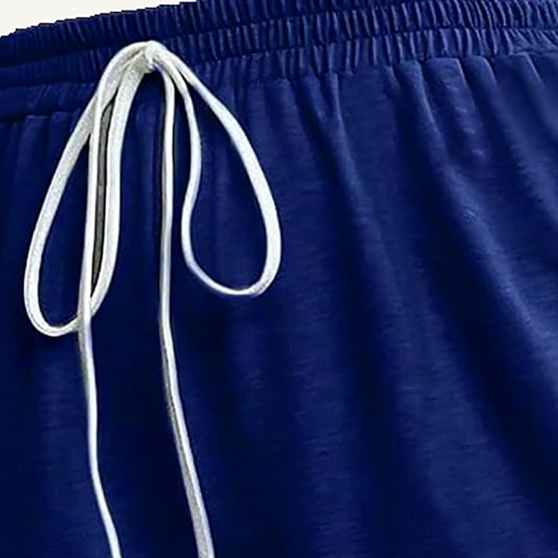 📢📢50 % RABATT !! ⏰Dambyxor med dragsko och fickor – andningsbara, avslappnad passform och sidofickor 👖🌸