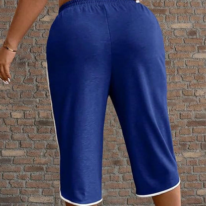📢📢50 % RABATT !! ⏰Dambyxor med dragsko och fickor – andningsbara, avslappnad passform och sidofickor 👖🌸