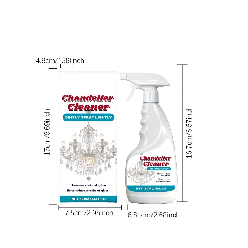Rengöringsspray för ljuskronor – ingen avtorkning, randfri glans & skonsam formula ✨💎