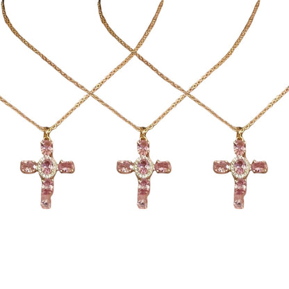 Halsband med regnbågskors-hänge