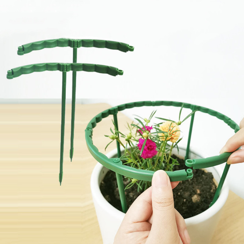 Sammankopplingsbara växtstöd – modulära ringar för hängande blommor & slokande stjälkar 🌱🔄