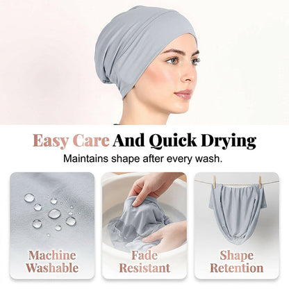 ✨50% RABATT! ✨Mjuk, stretchig turbanmössa för kvinnor