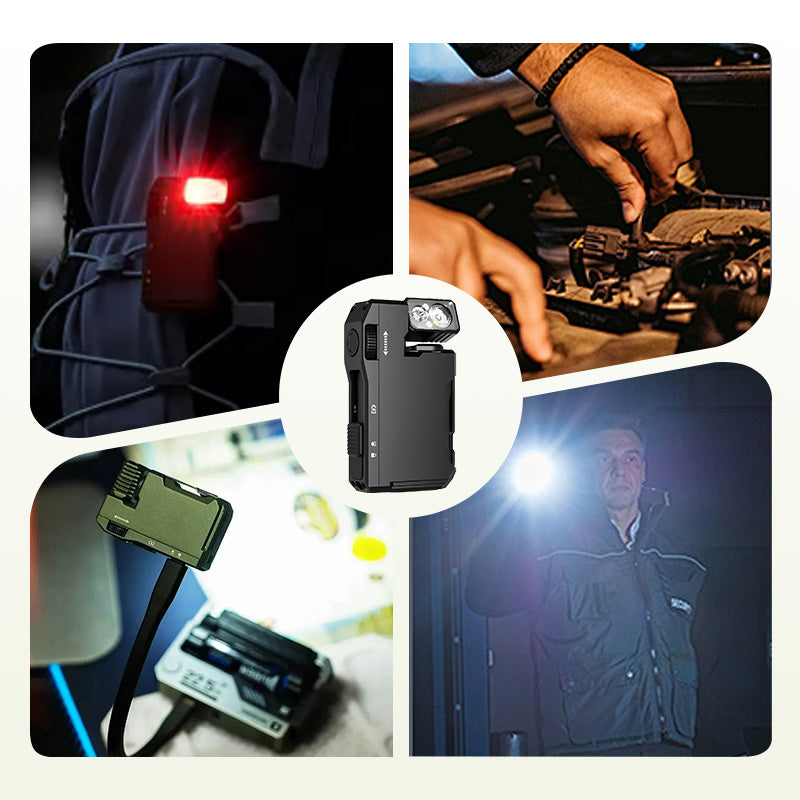 🔦 Tidsbegränsad 50 % rabatt! ✨ Minificklampa med roterande huvud – intelligent adaptiv belysning som hjälper dig att ge dig ut på det ultimata äventyret 🧭⚡