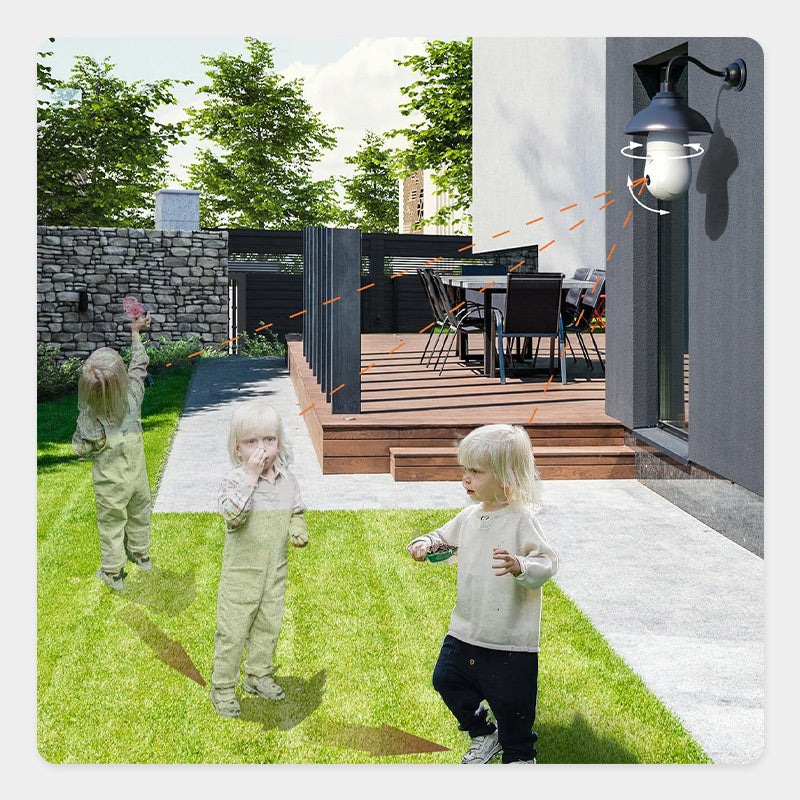 Smart trådlös WiFi-kamera med 4 MP i form av en glödlampa för hemövervakning