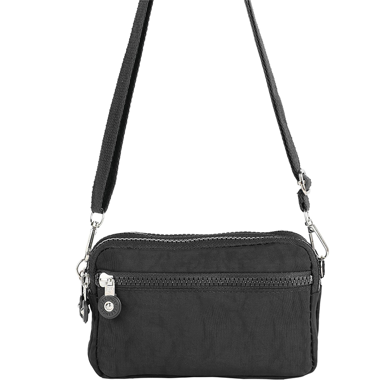 👜 50% RABATT NU!💧 Nylon Korsryggsäck Telefonväska – Vattentät & Flera Fickor – Lättviktig Hands-Free Resa Axelväska 🌿
