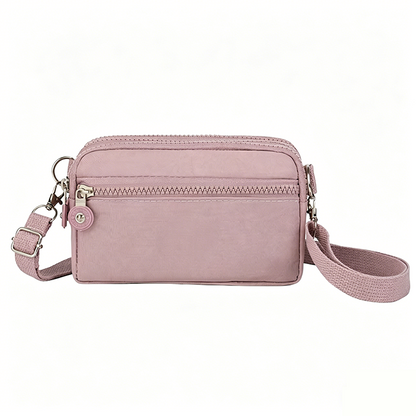 👜 50% RABATT NU!💧 Nylon Korsryggsäck Telefonväska – Vattentät & Flera Fickor – Lättviktig Hands-Free Resa Axelväska 🌿