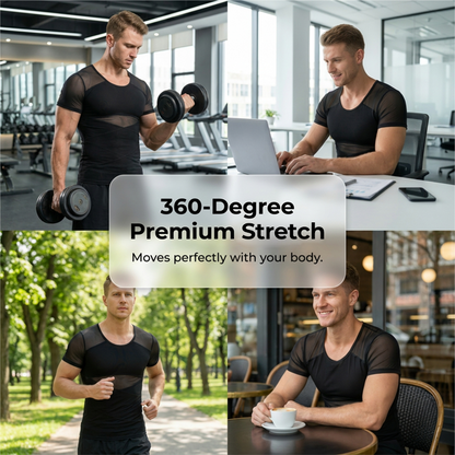 🔥Andningsbar kompressionsbody för män